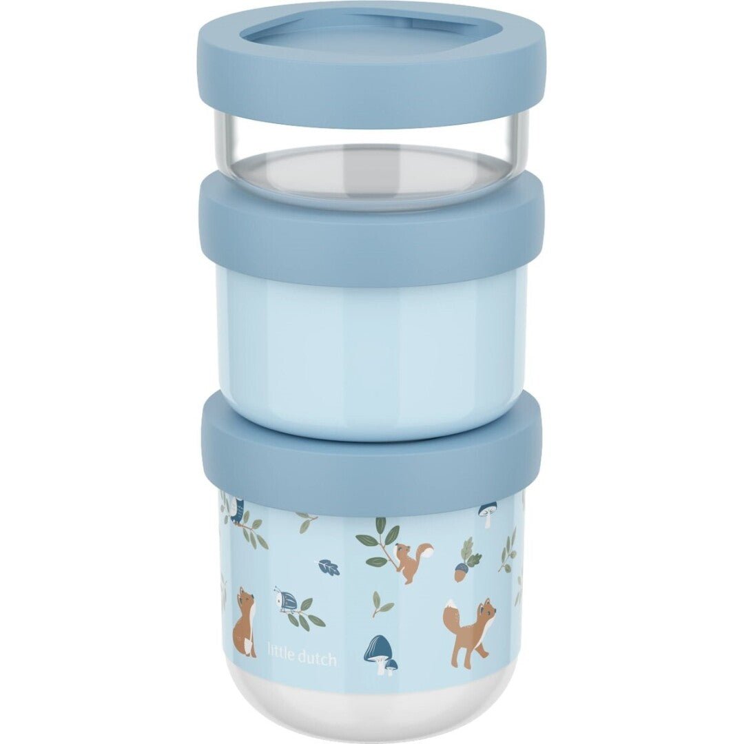 Pack 3 tupper apilables Forest Friends Little Duch - Nanetes